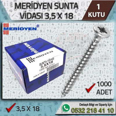 Ağaç Sunta Vida 3,5x18 1000 Adet