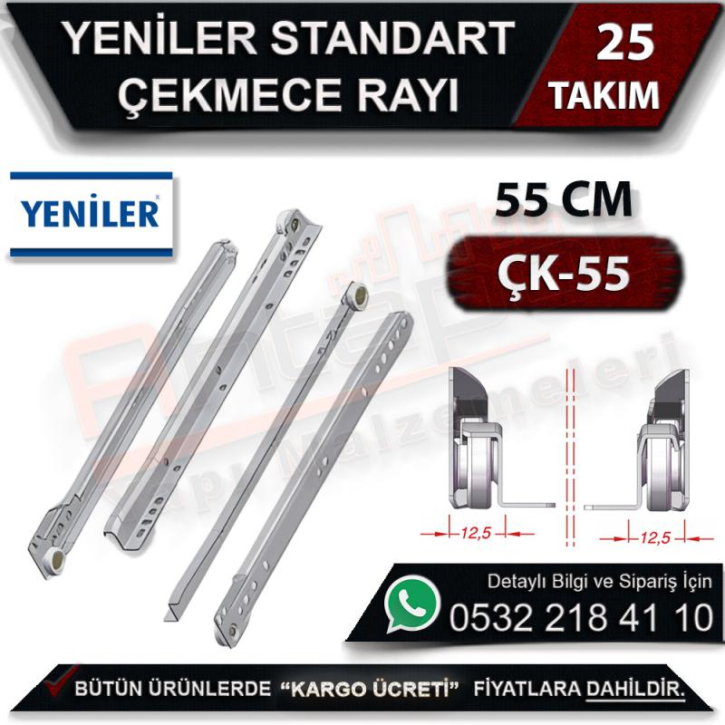 Yeniler ÇK-55 Çekmece Rayı 55 Cm (25 Takım)